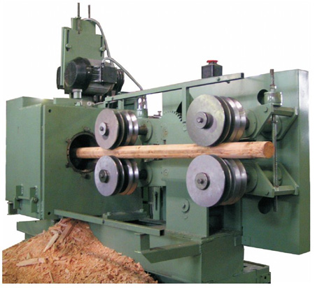 Pole rounding machine